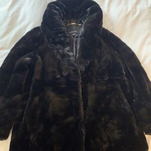 Jones New York - Black Mink Faux Fur Jacket